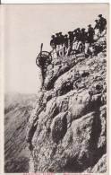 Carte PostaleTissé En SOIE (RARE) Militaire Français BATTERIE ALPINE-Chasseurs Alpins-Manoeuvre Du Canon- - Autres & Non Classés