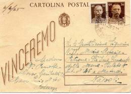 1945 CARTOLINA - Stamped Stationery