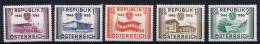 Österreich 1955 Mi 1012-1016, MNH/** - Ungebraucht