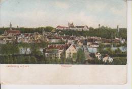 Litho Landsberg A. Lech Totalansicht Wohnhäuser Brücke Um 1905 - Landsberg