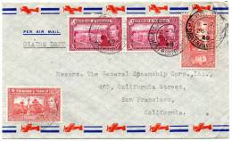 Trinidad & Tobago Old Cover Mailed To USA - Trinidad & Tobago (...-1961)