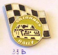 Large Pin RALLYE SATURNUS Slovenia Yugoslavia (ALPE ADRIA RALLY CUP) Voiture De Course De Montagne, Mountain Car Race - Rallye