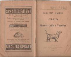 Chien/Bulletin Annuel/Club Du Basset Griffon Vendéen/ N°5/La-Roche-sur-Yon/Ivon Net /1915-19    CHAS4 - Chasse/Pêche