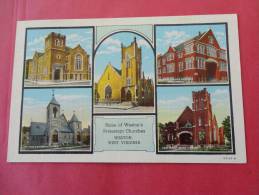 Weston,WV--Some Of Weston's Protestant Churches--cancel 1957--Ref PJ 105 - Andere & Zonder Classificatie