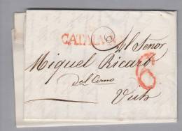 Spanien 1832-10-13 Cataluna Brief Nach Vich - ...-1850 Préphilatélie