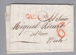 Spanien 1832-10-13 Cataluna Brief Nach Vich - ...-1850 Vorphilatelie