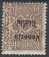 1918-19 VENEZIA GIULIA AQUILA 1 CENT VARIETà MH * - RR11479-2 - Venezia Giulia