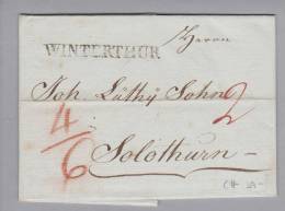 Heimat ZH Winterthur 1821-03-07 Brief Nach Winterthur - ...-1845 Precursores