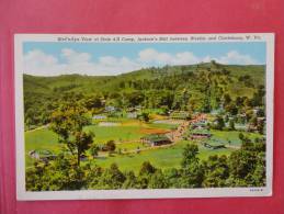 Clarksburg,WV--Bird's-eye View Of State 4-H Camp, Jackson's Mill --cancel 1955--Ref PJ 106 - Clarksburg