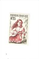 TIMBRE "POLYNESIE FRANCAISE "FEMME POLYNESIENNE" - NON OBLITERE - Unused Stamps