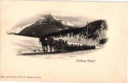 3 Cpa :     Scheizerische Gebirgpost 1906 , Tailing Party,      Furkastrasse Mit  Rhonegletscher - Risch-Rotkreuz