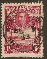 SIERRA LEONE 1932 1/- KGV SG 163 U YJ326 - Sierra Leone (...-1960)