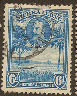 SIERRA LEONE 1932 6d KGV SG 162 U YJ325 - Sierra Leone (...-1960)