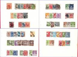 Denmark Old Stamps - Stamps Pasted On Card - See Scan - Lotes & Colecciones