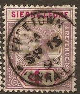SIERRA LEONE 1896 4d QV SG 47 U YJ232 - Sierra Leone (...-1960)