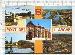 PONT DE L ARCHE  -   5 Vues  :  Le Camping - La Seine Et L Eure - Pont D Europe - Vue Générale - Eglisse ND Des Arts - Pont-de-l'Arche