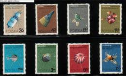 POLAND 1966 SPACE EXPLORATION NHM Wostock Proton Luna Gemini Ariel FR-1 Aluette San Marco USA USSR Canada France GB - United States