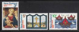 New Zealand MH Scott #581-#583 Set Of 3 Virgin And Child, Stained Glass Window, Ships And Doves - Christmas - Unused Stamps