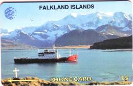 Télécarte  Holographique ïsles Falkland Valeur Faciale :£5 Utilisée  Qualité TB  ****LOT N°5CWFAD12446 - Falkland