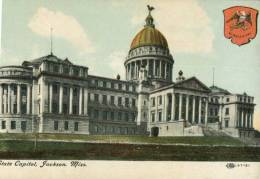 (212) Very Old Postcard- Carte Ancienne - USA - State Capitol Jackson - Sonstige & Ohne Zuordnung