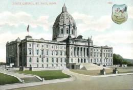 (212) Very Old Postcard- Carte Ancienne - USA - State Capitol St Paul - St Paul