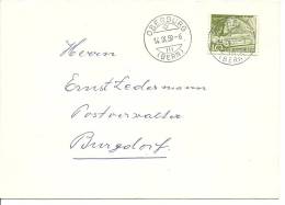1959 299 RM Klebestelle Und  Nummer Auf Brief Mit  Stempel Oberburg - Francobolli In Bobina