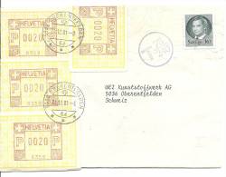 1981 Taxbrief Von Schweden Nach Oberentfelden - Postage Meters