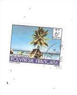 TIMBRE  "POLYNESIE FRANCAISE "CASE AU TUAMOTU" - OBLITERE - Used Stamps