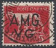 1945-47 TRIESTE AMG VG USATO IMPERIALE 5 LIRE - RR11495 - Usados