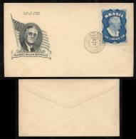 Brazil Brasilien 1949 Roosevelt 1949 FDC - Storia Postale