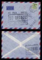 Brazil Brasilien 1969 Brief RETOUR SAO PAULO – Germany - Covers & Documents