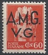 1945-47 TRIESTE AMG VG IMPERIALE 60 CENT MNH ** - RR11500 - Mint/hinged