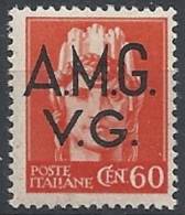 1945-47 TRIESTE AMG VG IMPERIALE 60 CENT MNH ** - RR11500 - Ungebraucht