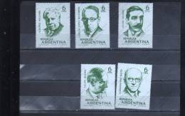 ARGENTINA Nº 852 AL 856 - Unused Stamps