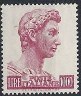 1957 ITALIA SAN GIORGIO 1000 LIRE VARIETà MNH ** - RR11531-2 - Errors And Curiosities