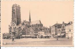 BELGIQUE - MALINES - Coin De La Grand'Place Et Cathédrale St Rombaut - Malines