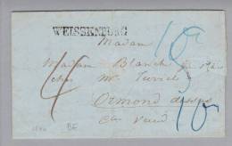 Heimat BE Weissenburg 1846-07-11 Brief Nach Ormon - ...-1845 Voorlopers