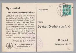 Heimat AG Brugg 1941-02-13 Portofreiheitskarte Gr#605 Heil-u.Pflegeanstalt Königsfelden - Portofreiheit