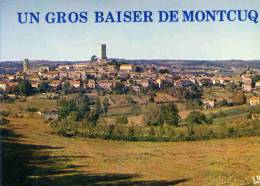 CPM 46 UN GROS BAISER DE MONTCUQ - Montcuq