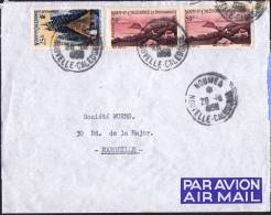 1958  Lettre Avion  Pour La France Hutte De Chef 25 Fr Yv 277, Sana De Ducos 0,50 X 2  Yv 262 - Cartas & Documentos