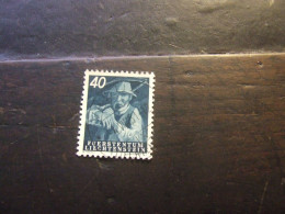 LIECHTENSTEIN 1951 CONTADINO 40 R USATI - Gebraucht