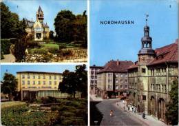 AK Nordhausen, Meyenburgmuseum, Rathaus, HO-Hotel Handelshof, Ung, 1975 - Nordhausen