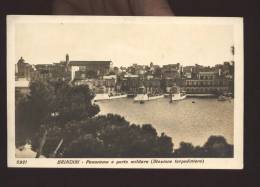 Delcampe - BRINDISI - INIZI 900 - PANORAMA E PORTO MILITARE - STAZIONE TORPEDINIERE - Brindisi