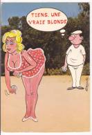 CPSM  Humour PETANQUE Une Vraie Blonde   Illustrateur  Alexandre - Petanque