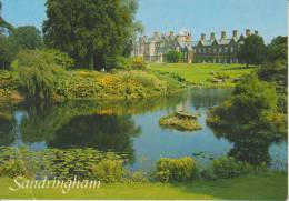 INGHILTERRA--NORFOLK--SANDRINGHAM HOUSE FROM THE LAKE--FG--WRITTEN 27-11-90 - Autres & Non Classés