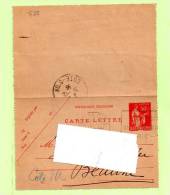 CARTE LETTRE Yvert 283 - Letter Cards
