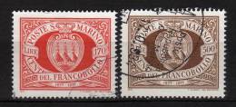 SAN MARINO - 1977 YT 943+944 USED - Oblitérés