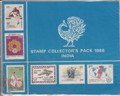 India MNH 1986, Post Office / Department Collectors Year Pack - Volledig Jaar