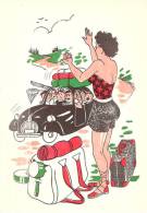 Humour- Souvenir Du Camping Poncelet-Café De La Place-Bohan Sur Semois-La Belle Auto-Stoppeuse (femme) - Humor