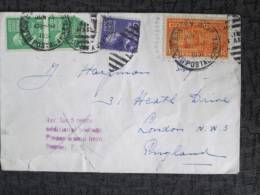 USA 1951 AIRMAIL TO UK RETURNED FOR 5C ADDITIONAL POSTAGE - 2c. 1941-1960 Covers